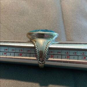 Carolyn Pollack Silver and Blue Turquoise Ring